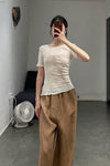 BASERANGE Cotton T-shirt France BAS-TOGE-CG-000-UNDYED